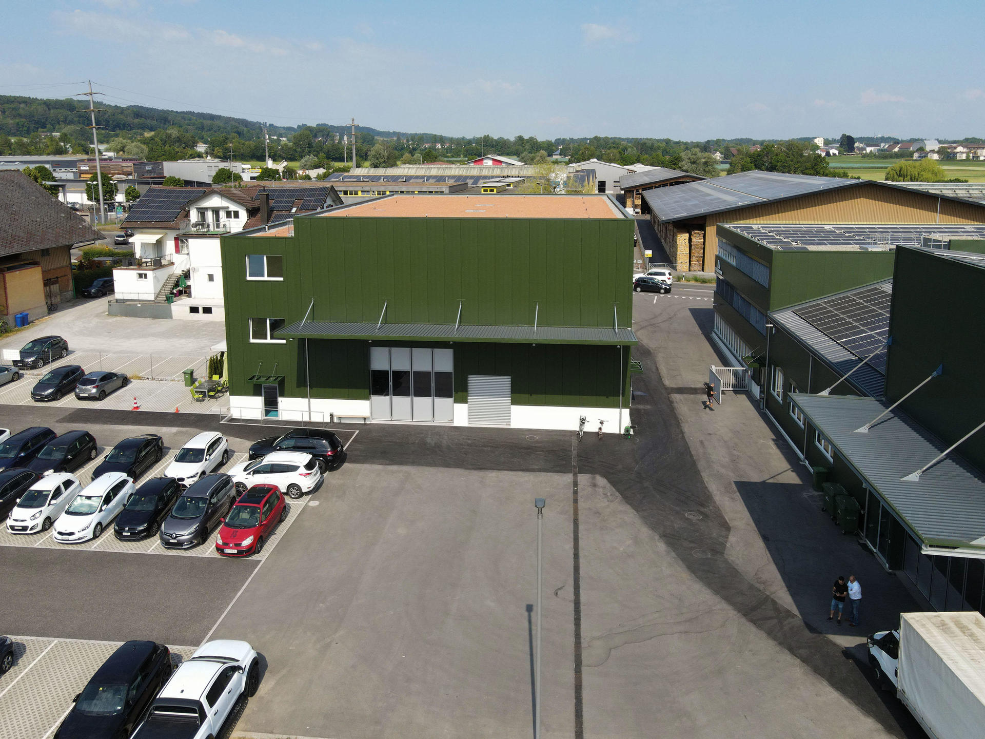 Bärlocher Bau Neubau Produktionshalle mit 7 Meter Deckenhöhe in Steinach